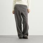 DUNST Women's Boucle Wide Leg Sweatpants in Melange Grey