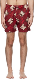 AMIRI Red MA Quad Swim Shorts