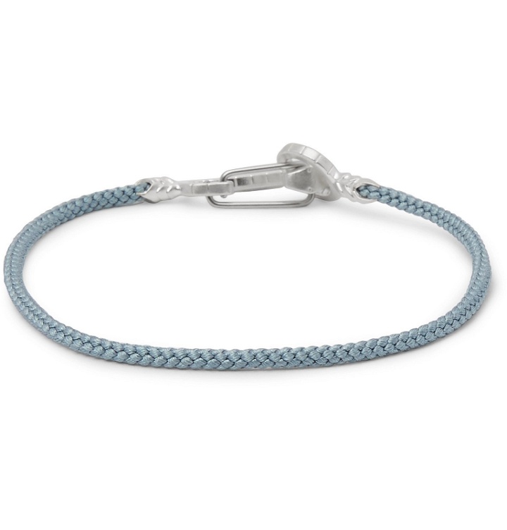 Photo: Mikia - Cord and Silver-Tone Bracelet - Blue