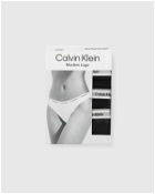 Calvin Klein Underwear Wmns 3 Pack Thong (Low Rise) Black - Womens - Panties