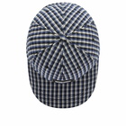 Neighborhood Men's Gingham Hombre Check Dad Cap in Navy 