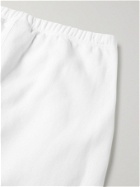 CHAMPION - Fleece-Back Cotton-Jersey Shorts - White