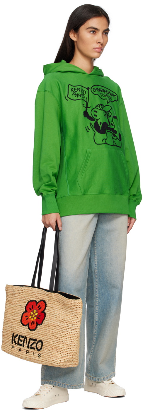 KENZO(ケンゾー) / BOKE BOY TRAVELS CLASSIC Kenzo Green Kenzo Paris Boke Boy Travels Hoodie Kenzo
