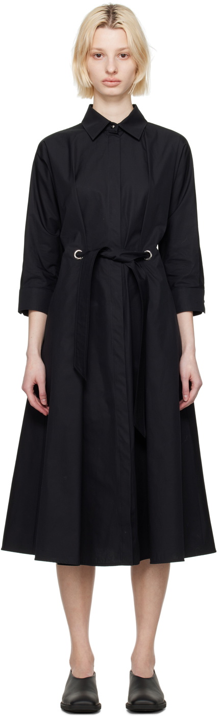 black teddy dress Moschino Girls Teddy Logo Sweater Dress in Black main image 0