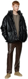 Nanushka Black Hide Vegan Leather Jacket
