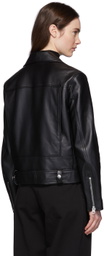 Acne Studios Black Leather Biker Jacket
