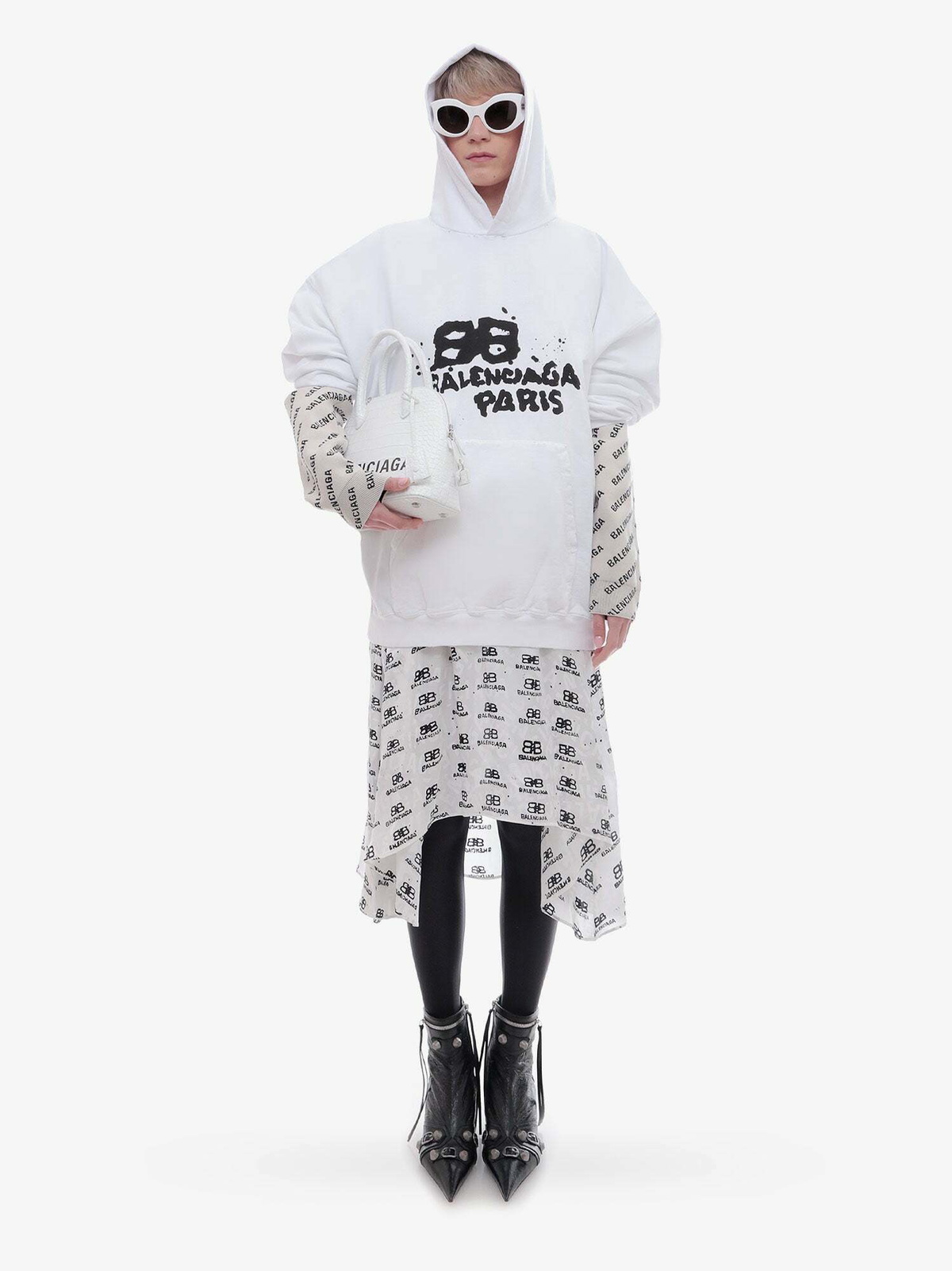 balenciaga sweatsuit white