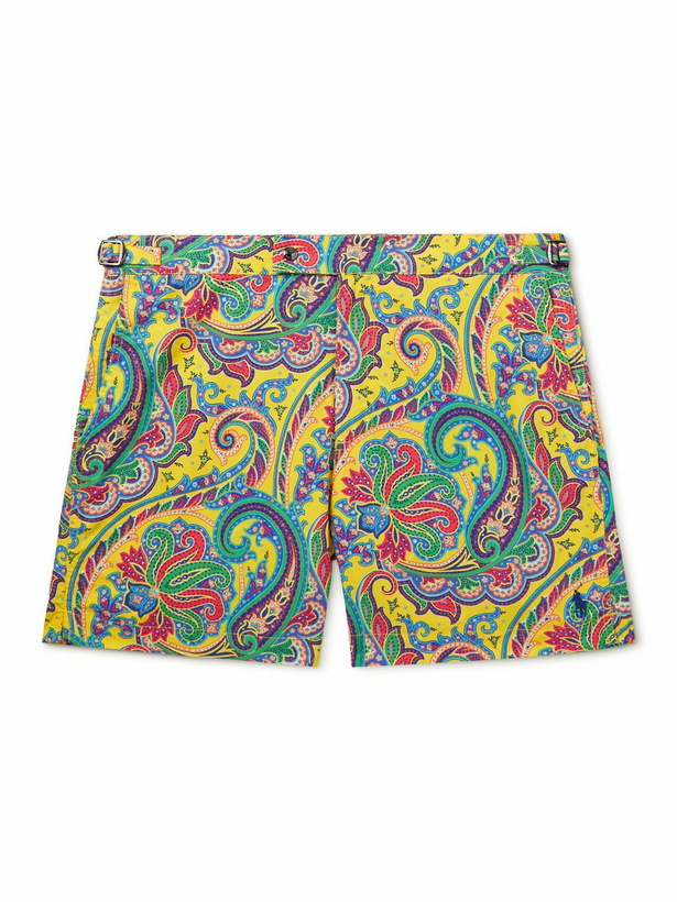 Photo: Polo Ralph Lauren - Monaco Straight-Leg Mid-Length Paisley-Print Swim Shorts - Yellow