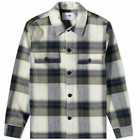 NN07 Men's Wilas Check Overshirt in Blue Check