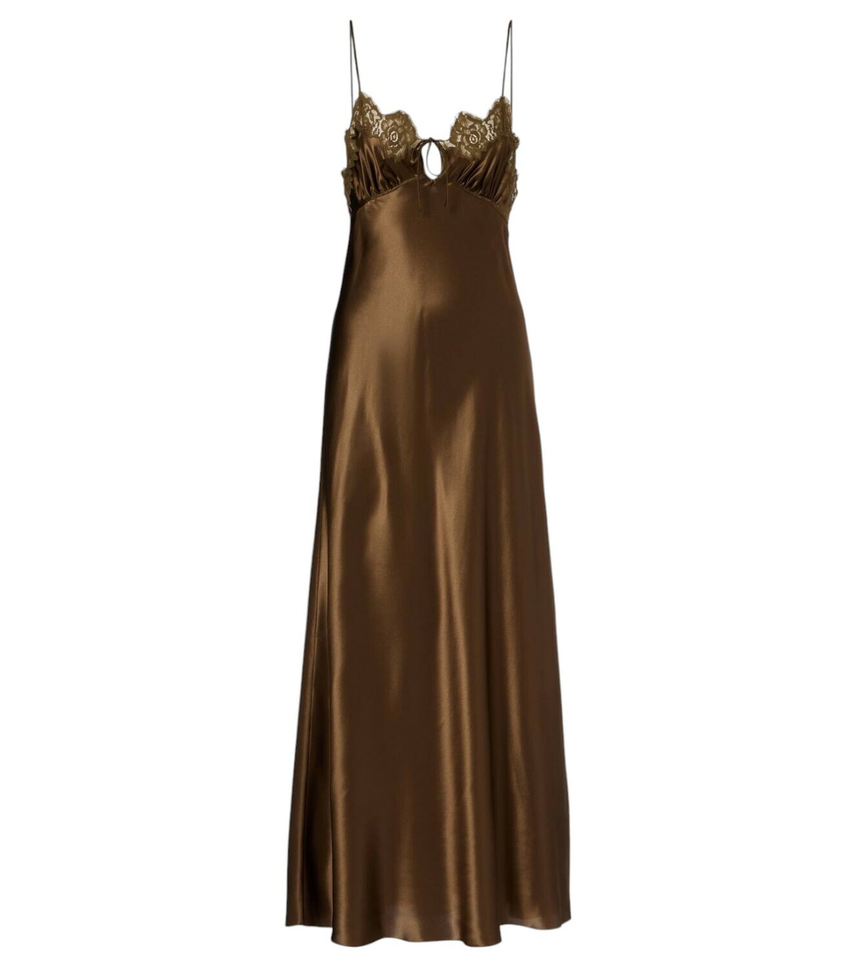 Saint Laurent One-shoulder silk maxi dress Saint Laurent