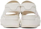 Y-3 White Rivalry Sandals