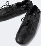 Prada Shuffle leather loafers