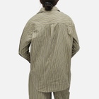 Faithfull The Brand Women's En Vau Stripe Shirt in Khaki Stripe