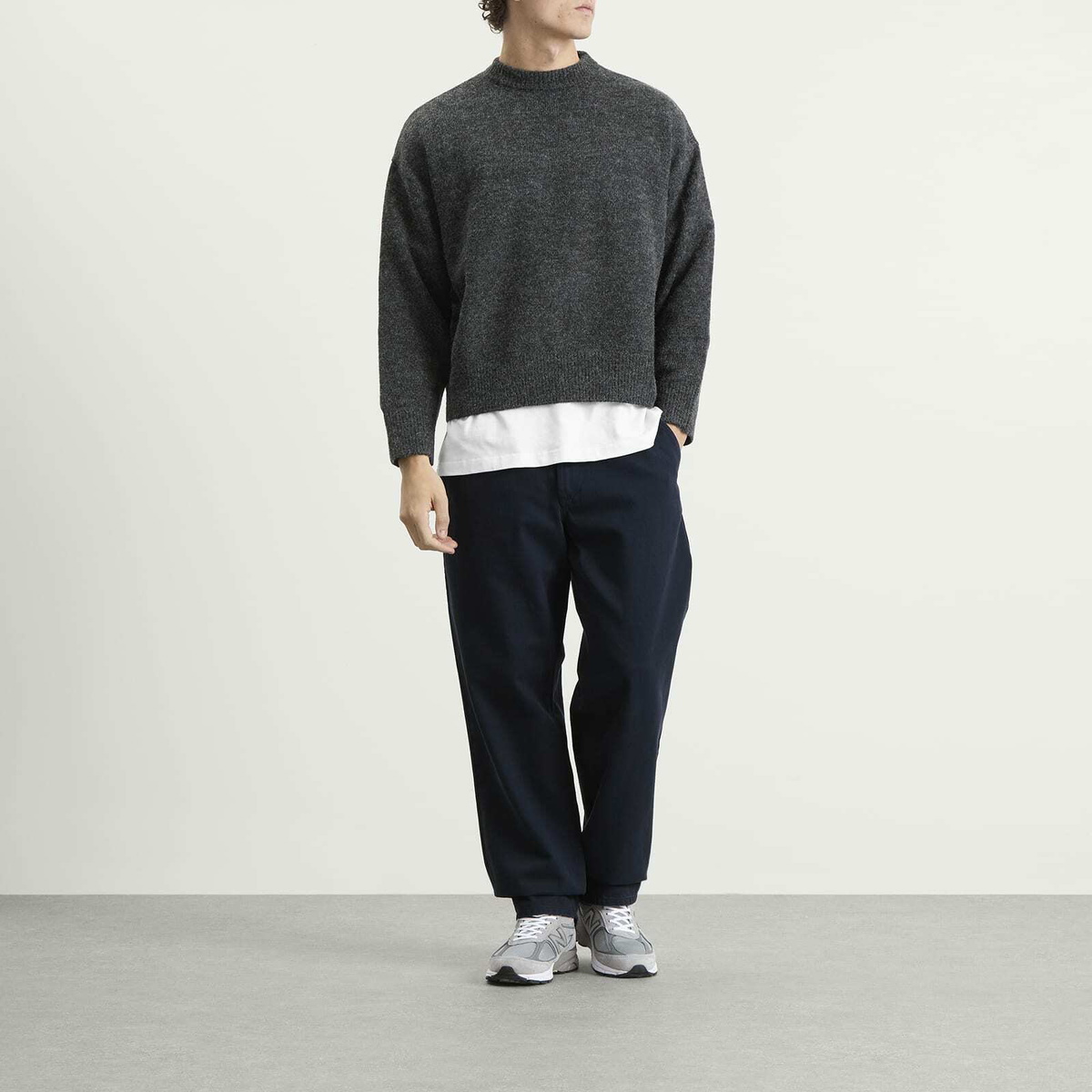 Foret Men's Clay Twill Trousers in Navy