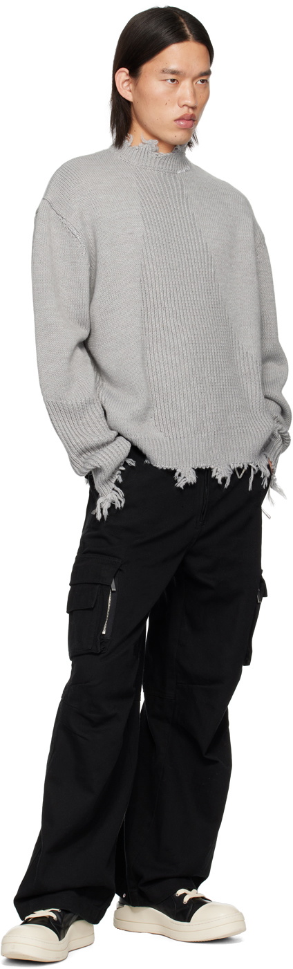 C2H4 Black Construction Cargo Pants