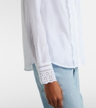 Veronica Beard Clermont broderie anglaise cotton-blend shirt