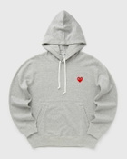 Comme Des Garçons Play Sweatshirt Red Emblem Knit Grey Hoodies