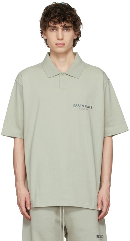 Photo: Essentials SSENSE Exclusive Green Jersey Polo