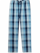 Derek Rose - Ranga Checked Cotton-Flannel Pyjama Trousers - Blue