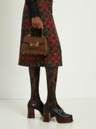 GUCCI - 1955 Horsebit Leather Top Handle Bag