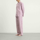 Tekla Fabrics Sleep Pant in Rhubarb Stripes