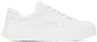 Pierre Hardy White Cubix Leather Sneakers