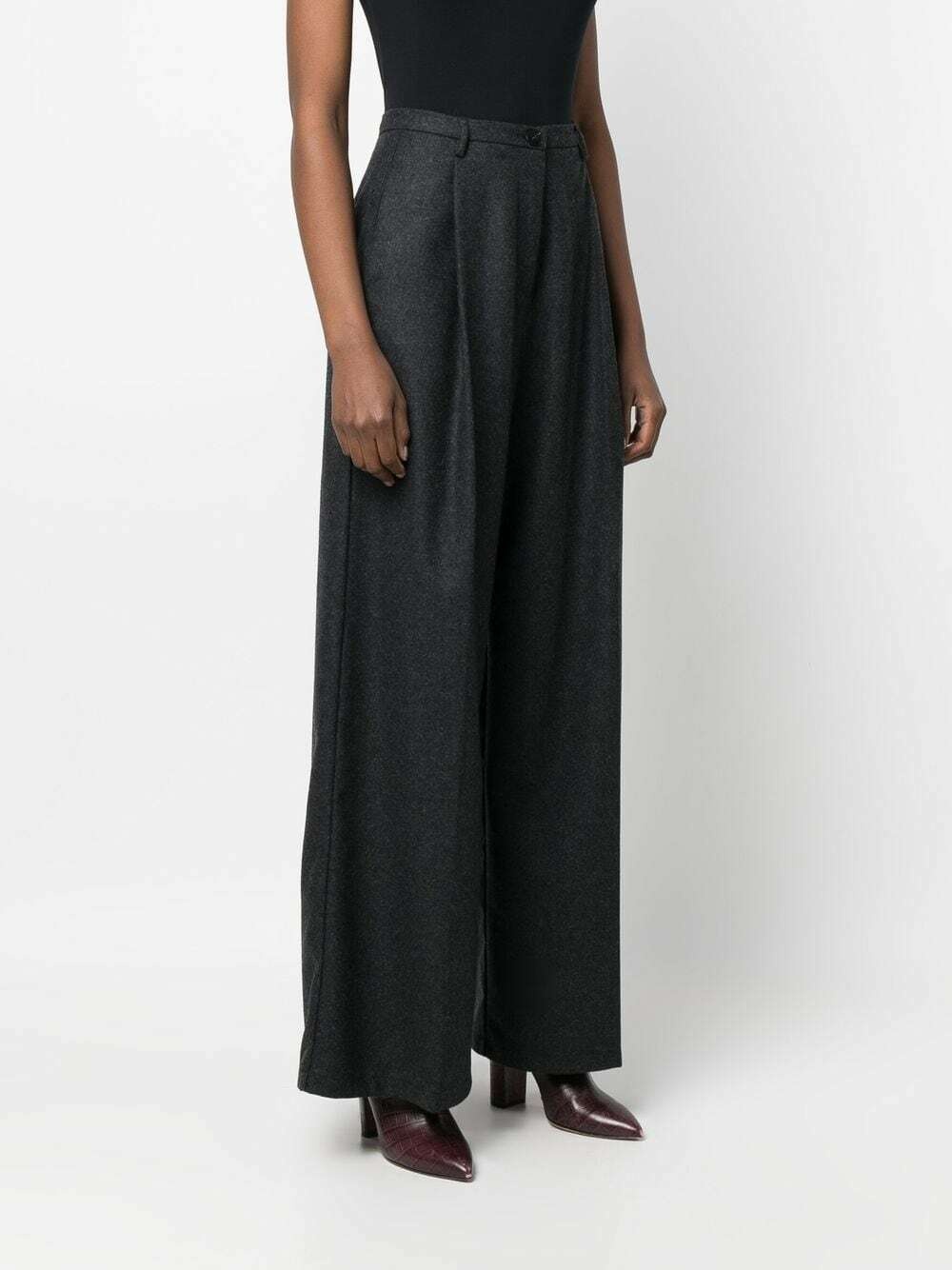 FORTE FORTE - Wool Cloth Wide Leg Trousers