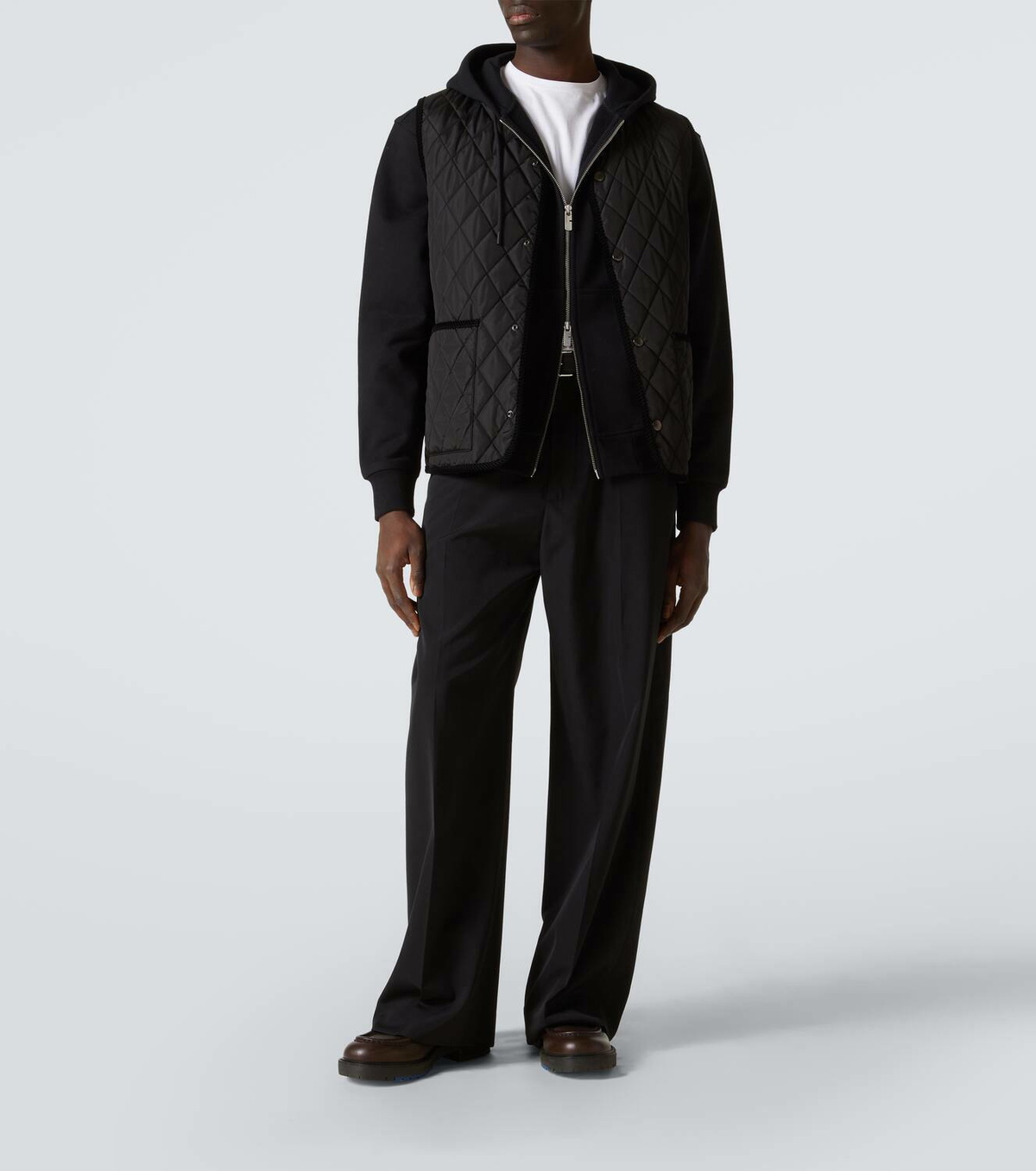 Burberry EKD zip-up cotton jersey hoodie