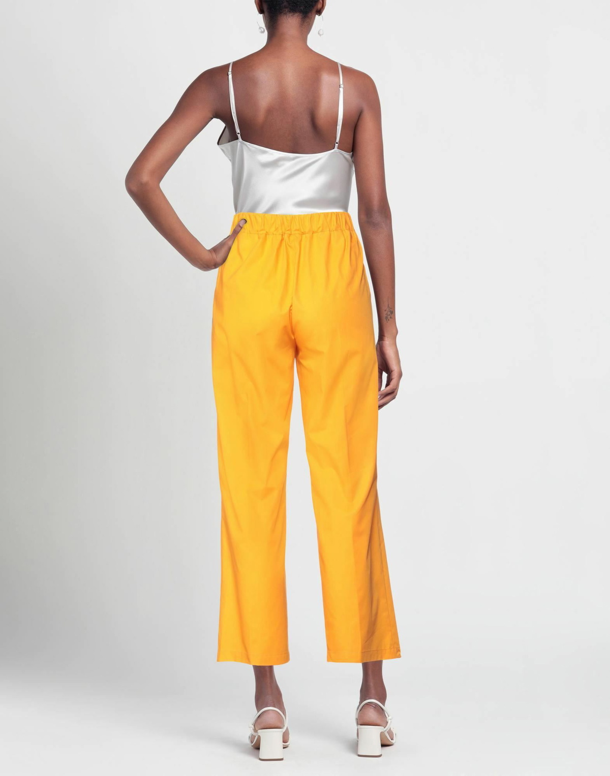 Manila Grace Womens Pants in Orange