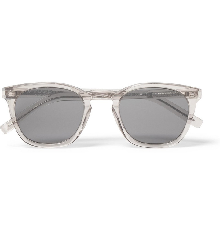 Photo: Saint Laurent - D-Frame Acetate Sunglasses - Men - Gray