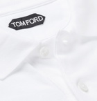 TOM FORD - Slim-Fit Cotton-Piqué Polo Shirt - White