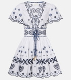 Camilla Embroidered cotton minidress