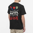 Patta Men's Lucky Charm T-Shirt in Black