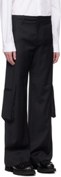 HELIOT EMIL Black Ferro Tailored Cargo Pants