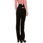 Marc Jacobs Black Velvet High-Rise Disco Trousers