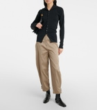 Proenza Schouler Serene cotton barrel-leg pants