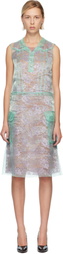 Maison Margiela Green Sheer Tea Midi Dress