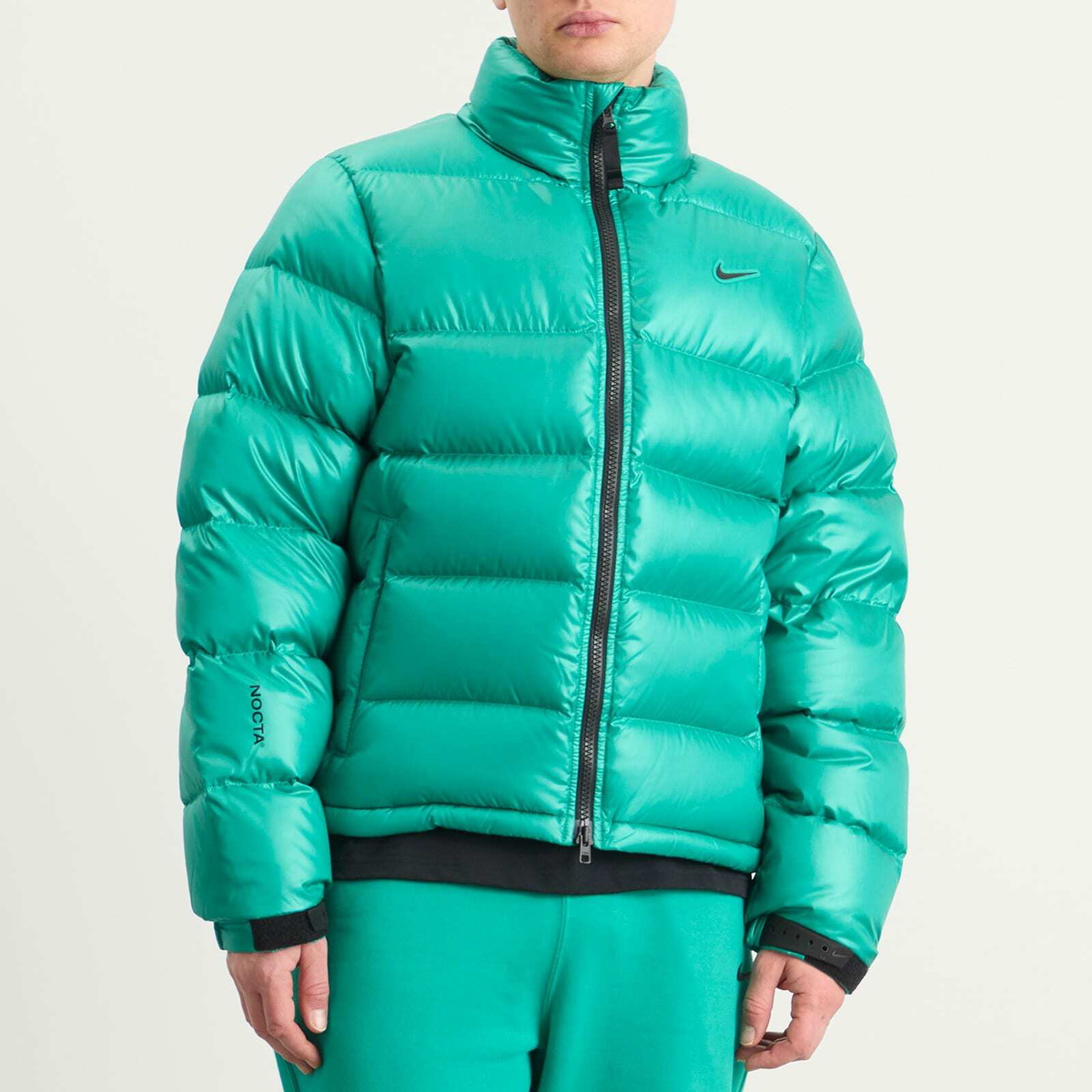Nike Men's x Nocta Cardinal Stock Puffer Jacket in Neptune Green/Black