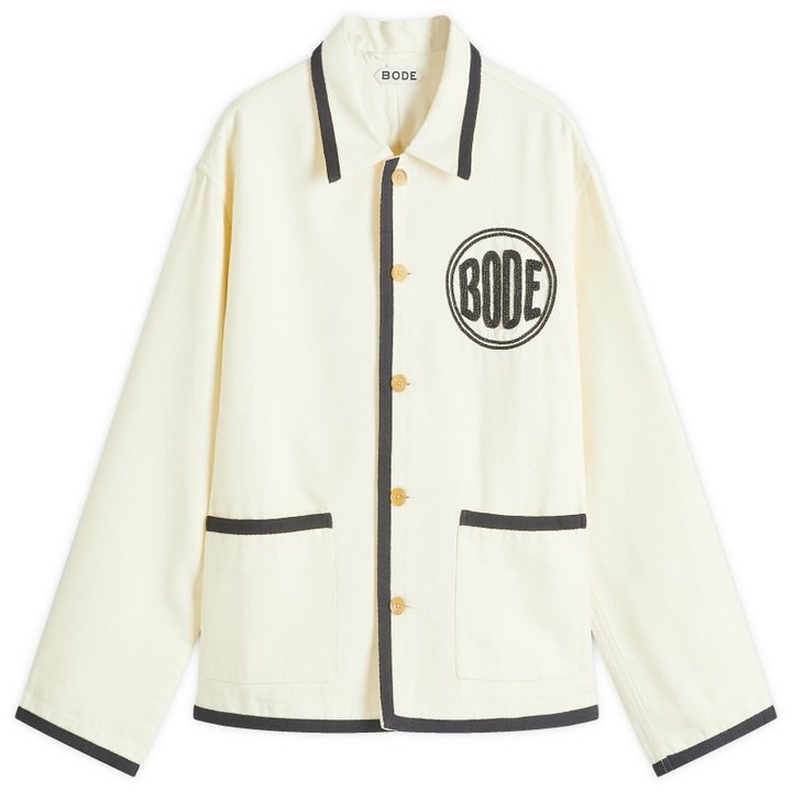 Photo: BODE Men's Beaded Player Jacket in Black Cream