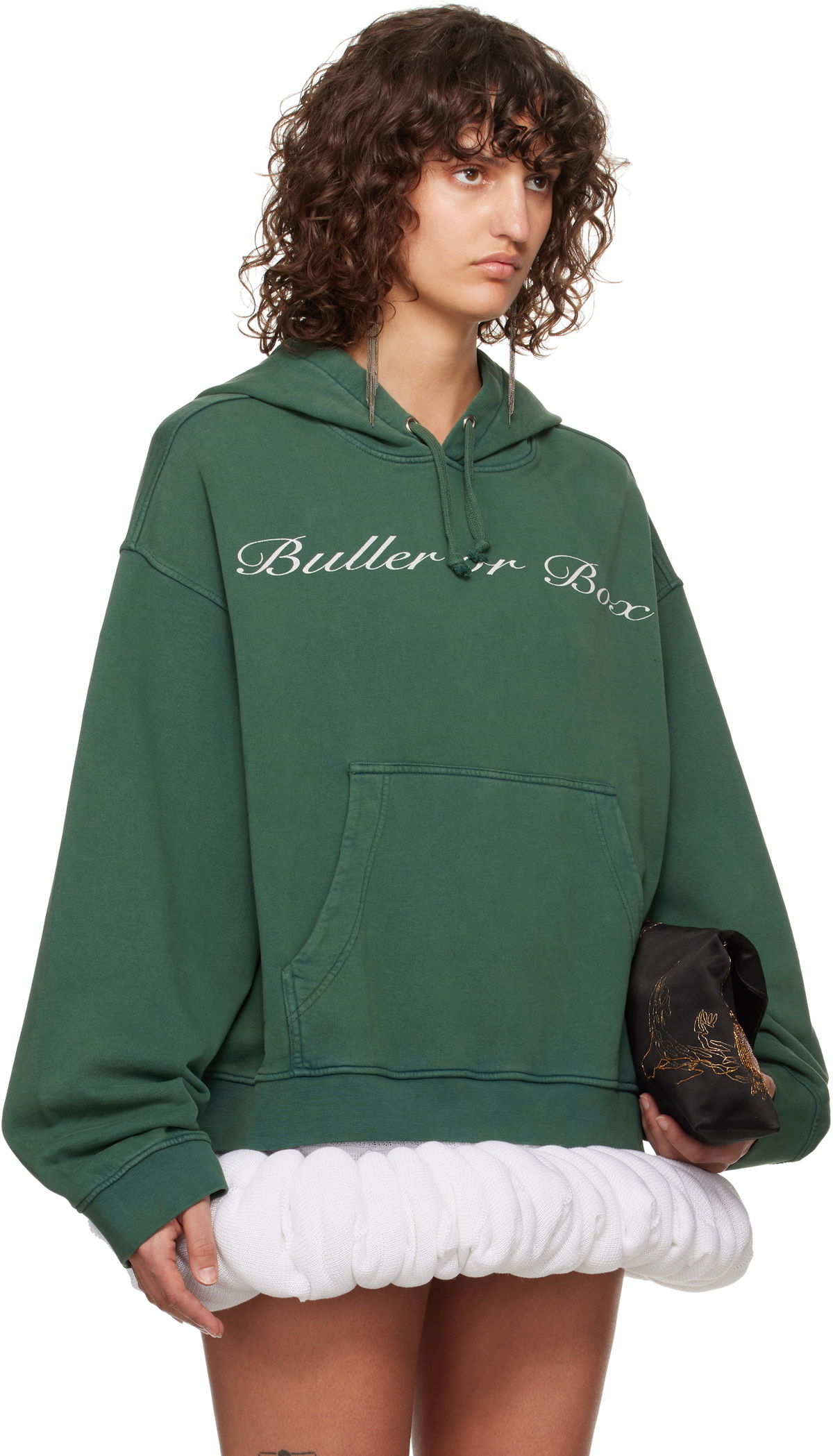 LAURA ANDRASCHKO Green 'Buller Or Box' Hoodie