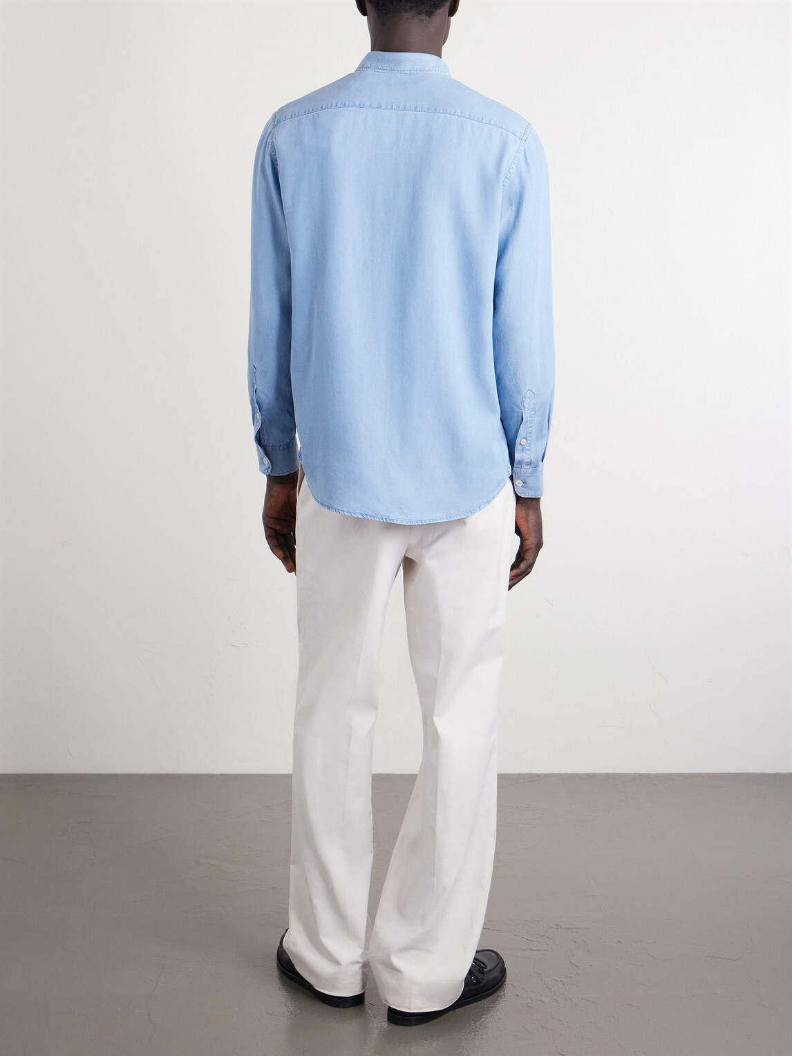 Altea - Scott Lyocell-Chambray Shirt - Blue