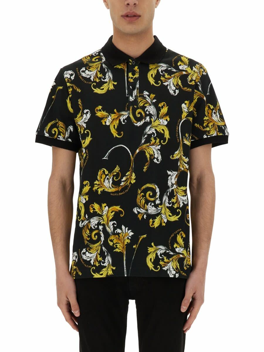 ポロシャツ Versace Jeans Couture Polo Outline Baroque 90_E78GAGT04-
