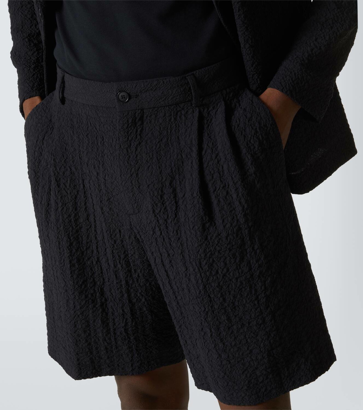 Giorgio Armani Wool seersucker shorts