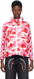 BAPE Pink ABC Camo Reversible Down Vest