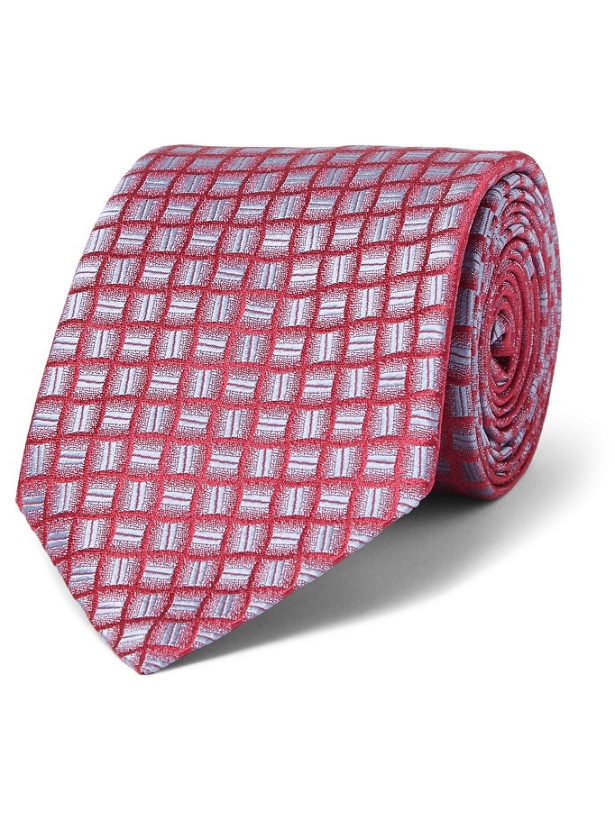 Photo: CHARVET - Silk-Jacquard Tie - Pink