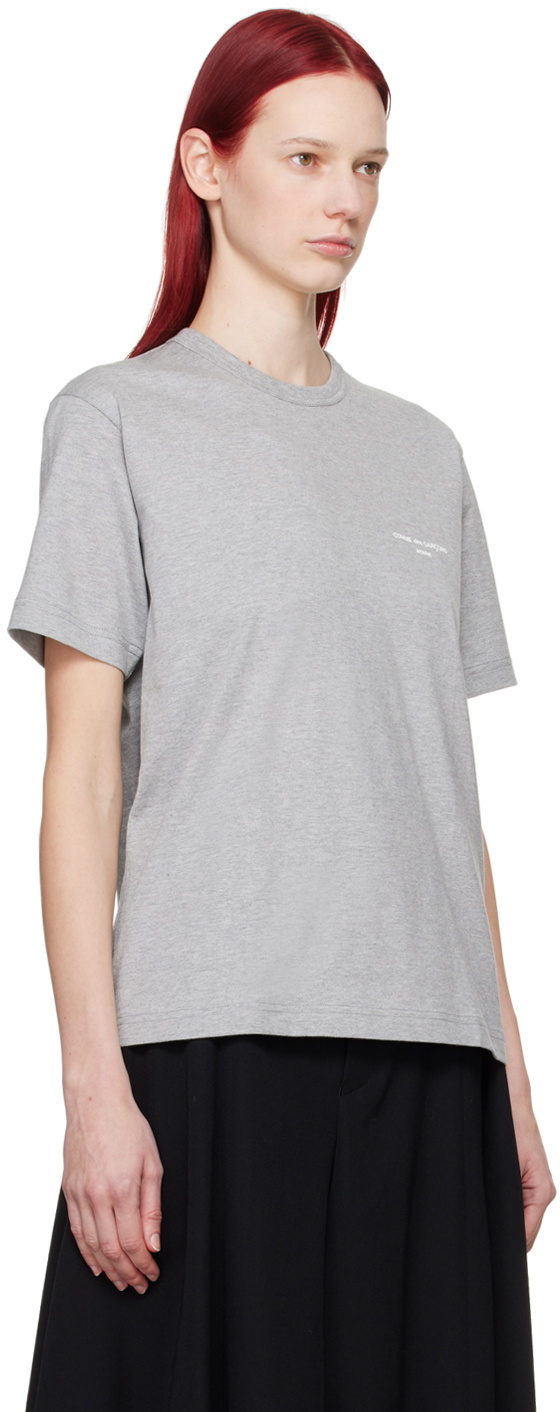 Comme des Garçons Homme Plus Gray Printed T-Shirt