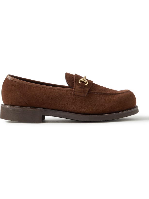 Photo: George Cleverley - Colony Full-Grain Suede Loafers - Brown
