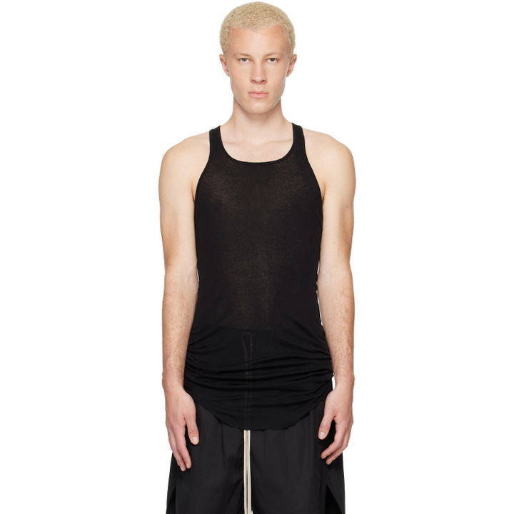 Photo: Rick Owens Black Tower Basic Rib Tank Top