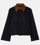 Frame Small cotton trench jacket