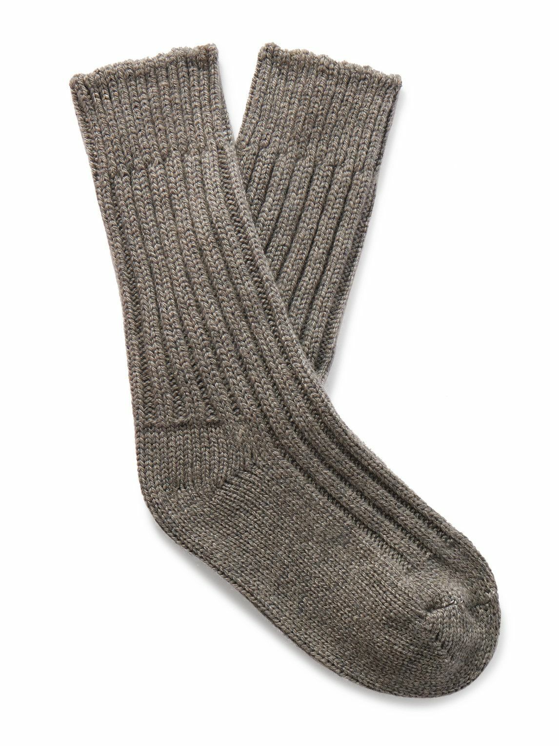 The Elder Statesman - Yosemite Dip-Dyed Cashmere Socks - Red The